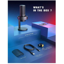 „Fifine Amplifire A8 RGB“ juodas