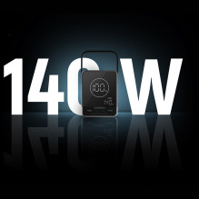 Cuktech Powerbank 300W 40000mAh with Wireless Charging 2x USB-C + 2x USB-A - Black