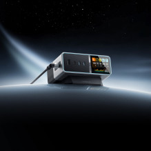 Cuktech TA3005U 300W 5-in-1 Charging Station with Digital Display - Silver