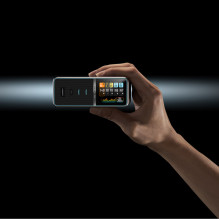 Cuktech TA3005U 300W 5-in-1 Charging Station with Digital Display - Silver