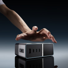 Cuktech TA3005U 300W 5-in-1 Charging Station with Digital Display - Silver