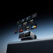 „Cuktech TA3005U“ 300 W 5 viename įkrovimo stotelė su skaitmeniniu ekranu – sidabrinė