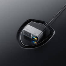 „Cuktech TA3005U“ 300 W 5 viename įkrovimo stotelė su skaitmeniniu ekranu – sidabrinė