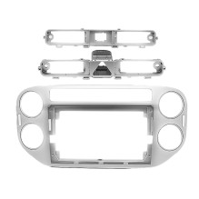 Ramka radiowa 9 cali Volkswagen Tiguan I (5N) 2011-2016, srebrna 381320-98-2