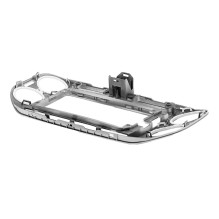 Ramka radiowa 9 cali Volkswagen Tiguan I (5N) 2011-2016, srebrna 381320-98-2