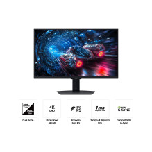 LCD Monitor, SAMSUNG, 27 ", 3840 x 2160 pixels, 4K Ultra HD, Native aspect ratio 16:9, LCD, Flat, LS27FG702EUXEN