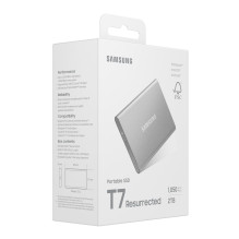 Išorinis SSD, SAMSUNG, skaitymo greitis 1050 MB/s, rašymo greitis 1000 MB/s, 2000 GB, MU-PD2T0G / WW