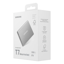 External SSD, SAMSUNG, Read speed 1050 MB / s, Write speed 1000 MB / s, 2000 GB, MU-PD2T0G / WW