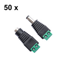 Set of 50 pcs PNI M02 Mother / Male Power Plugs for Surveillance Systems Set of 50 pcs PNI M02 Mother / Male Power Plugs for Surveillance Systems