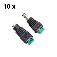 Set of 10bc PNI M02 Mother / Male Power Plugs for Surveillance Systems Set of 10bc PNI M02 Mother / Male Power Plugs for Surveillance Systems