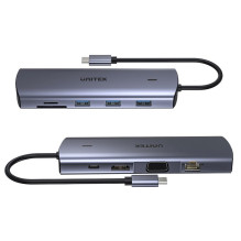 UNITEK 9-in-1 USB-C Hub, HDMI, VGA, SD, RJ45, PD 100W UNITEK 9-in-1 USB-C Hub, HDMI, VGA, SD, RJ45, PD 100W