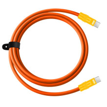 USB-C cable - Newell USB-C 100W 2m silicone orange-yellow