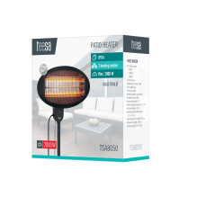 Outdoor and indoor infrared heater, Protection class: IPX4, 2000W