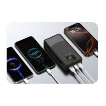 Išorinė baterija Dudao 'K12Pro' juodas 22.5W 20000mAh (PD / QC3.0)