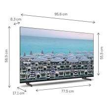 TV Set, THOMSON, 43 ", 4K Ultra HD, 1920 x 1080 pixels, Flat, 16:9, LED, 43FD2S13