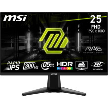 LCD Monitor, MSI, 24.5 ", 1920x1080 pixels, Full HD, Native aspect ratio 16:9, LCD, Flat, MAG255XF