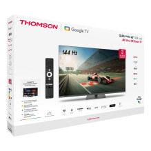 TV Set, THOMSON, 43 ", 4K Ultra HD, 3840 x 2160 pixels, Flat, 16:9, QLED Pro, 43QG7C04