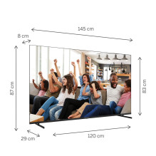 Televizorius, THOMSON, 65", 4K Ultra HD, 3840 x 2160 pikselių, plokščias, 16:9, LED, 65UG4S14