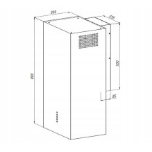 Hood - AKPO WK-4 CUBERA WL T520 M3 450 m³ / h 69 dB LED Black Matt