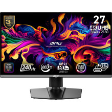 Monitorius, MSI, MPG272URX QD-OLED, 27 colių, Žaidimų / 4K, Matinis, Panelė QD-OLED, 3840x2160, 16:9, 240 ??, 0,03 ms, P