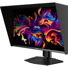 Monitorius, MSI, MAG272QP QD-OLED X50, 26.5", Žaidimų, Panelė QD-OLED, 2560x1440, 16:9, 500Hz, 0.03 ms, Spalva juod