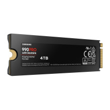 SSD, SAMSUNG, 990 PRO with Heatsink, 4TB, M.2, PCIe Gen4, NVMe, TLC, Write speed 6900 MBytes / sec, Read speed 7450 MByt