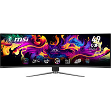 Monitor, MSI, MPG 491CQP QD-OLED, 49", Gaming / Curved, Panel QD-OLED, 5120x1440, 32:9, 144Hz, Matte, 0.03 ms, Swiv