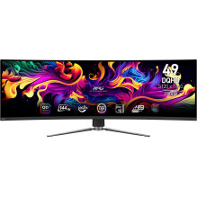 Monitor, MSI, MPG 491CQP QD-OLED, 49", Gaming / Curved, Panel QD-OLED, 5120x1440, 32:9, 144Hz, Matte, 0.03 ms, Swiv
