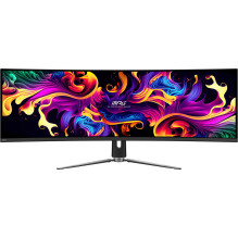 Monitor, MSI, MPG 491CQP QD-OLED, 49", Gaming / Curved, Panel QD-OLED, 5120x1440, 32:9, 144Hz, Matte, 0.03 ms, Swiv