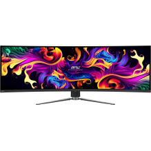 Monitorius, MSI, MPG 491CQP QD-OLED, 49 colių, žaidimų / išlenktas, skydelis QD-OLED, 5120x1440, 32:9, 144 Hz, matinis, 