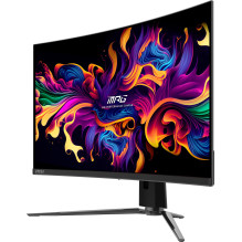 Monitor, MSI, MPG 321CURX QD-OLED, 31.5", Gaming / Curved / 4K, Panel QD-OLED, 3840x2160, 16:9, 240 Hz, 0.03 ms, MP