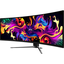 Monitor, MSI, MPG 491CQP QD-OLED, 49", Gaming / Curved, Panel QD-OLED, 5120x1440, 32:9, 144Hz, Matte, 0.03 ms, Swiv