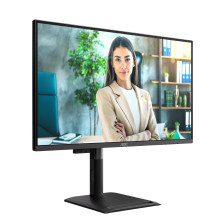 LCD Monitor, AOC, 27 ", 2560 x 1440 pixels, Wide Quad HD, Native aspect ratio 16:9, Flat, Q27P4U
