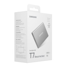 External SSD, SAMSUNG, Read speed 1050 MB / s, Write speed 1000 MB / s, 1000 GB, MU-PD1T0G / WW