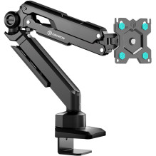 ONKRON G90-B Swivel and tilt desk mount for 13'-34' monitors, max. 10 kg, with rotation, black