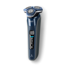 „Philips SHAVER Series 7000 S7885 / 50“ vyriškas skustuvas, rotacinis skustuvas, kirpimo mašinėlė, juoda, mėlyna