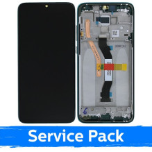 Screen for Xiaomi Redmi Note 8 Pro with frame / Green / (Service Pack)
