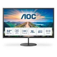 Skystųjų kristalų monitorius, AOC, Q32V4, 31,5 colio, verslas, skydinis IPS, 2560 x 1440, 16:9, 75 Hz, matinis, 4 ms, ga