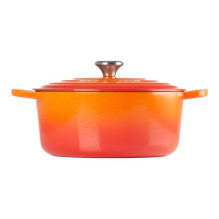 Virtuvės Indai - Le Creuset Signature Keptuvė 24cm Apvalus Ketaus Raudona