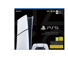 Konsolė „Sony PlayStation 5 Digital Slim Edition“ 1 TB SSD „Wi-Fi“ juoda, balta