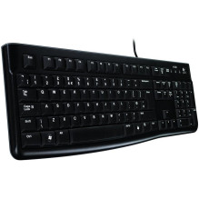 LOGITECH K120 Corded Keyboard - BLACK - USB - US INT'L - EER