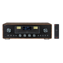 AKAI AM-100 RHAPSODY Stereo system 30W RMS, Bluetooth 5.0, DAB+ / FM, CD / USB, AUX, brown black