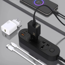 Charger Dudao "GaN A27S" black 25W (QC3.0)