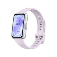 Huawei Band 11 Silver Durable Polymer Case with Purple Fluoroelastomer Strap Huawei Band 11 Silver Durable Polymer Case with Purple Fluoroelastomer Strap