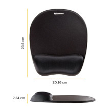 MOUSE PAD MEMORY FOAM / BLACK 9176501 FELLOWES MOUSE PAD MEMORY FOAM / BLACK 9176501 FELLOWES