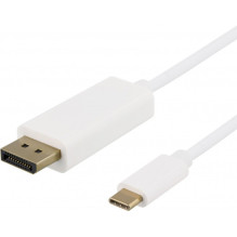 Deltaco USB-C - DisplayPort 2m White