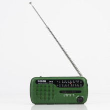 Emergency radio PNI Degen DE13, FM-AM-SW, with solar power, accumulator or AAA batteries, SOS functions, flashlight, sig