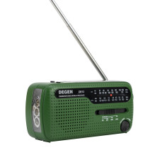 Emergency radio PNI Degen DE13, FM-AM-SW, with solar power, accumulator or AAA batteries, SOS functions, flashlight, sig