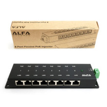 ALFA NETWORK 12-48VDC Passive PoE injector for 8 Gigabit devices
