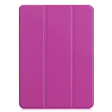 iLike Galaxy Tab A8 10.1 T510 / T515 Tri-Fold Eco-Leather Stand Case Purple